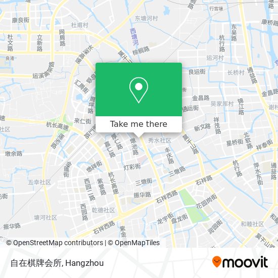 自在棋牌会所 map