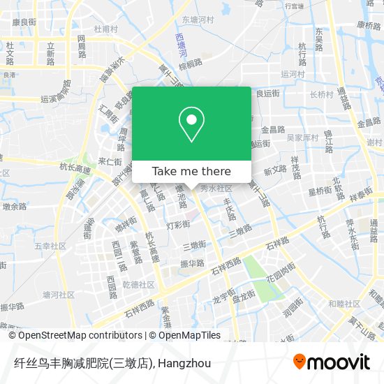 纤丝鸟丰胸减肥院(三墩店) map