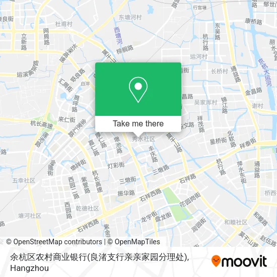 余杭区农村商业银行(良渚支行亲亲家园分理处) map