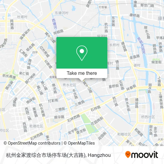 杭州金家渡综合市场停车场(大吉路) map
