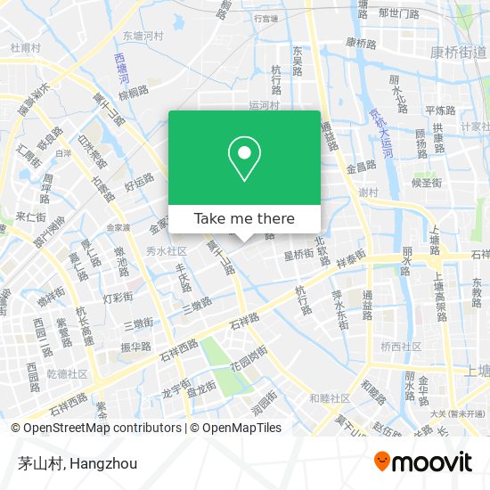 茅山村 map
