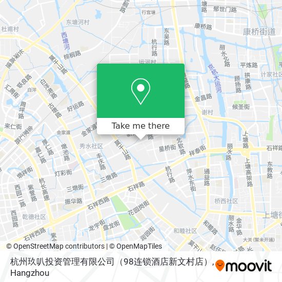 杭州玖叭投资管理有限公司（98连锁酒店新文村店） map