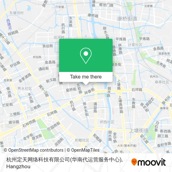杭州定天网络科技有限公司(华南代运营服务中心) map