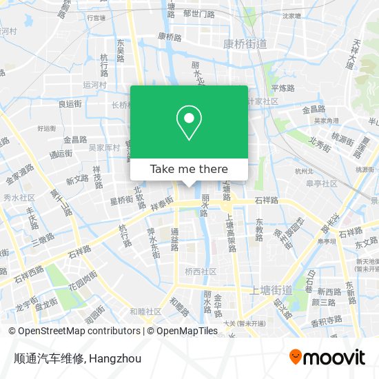 顺通汽车维修 map
