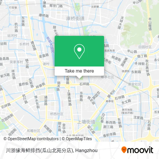 川浙缘海鲜排挡(瓜山北苑分店) map