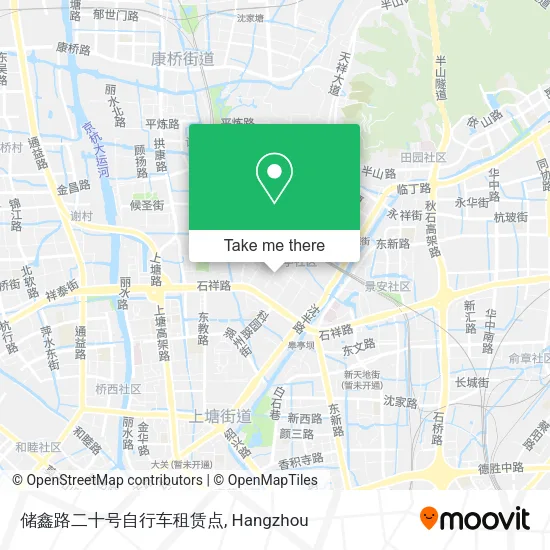 储鑫路二十号自行车租赁点 map