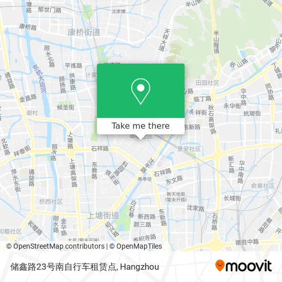 储鑫路23号南自行车租赁点 map