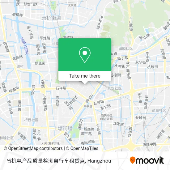 省机电产品质量检测自行车租赁点 map