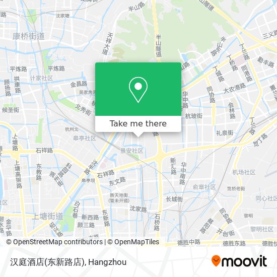 汉庭酒店(东新路店) map