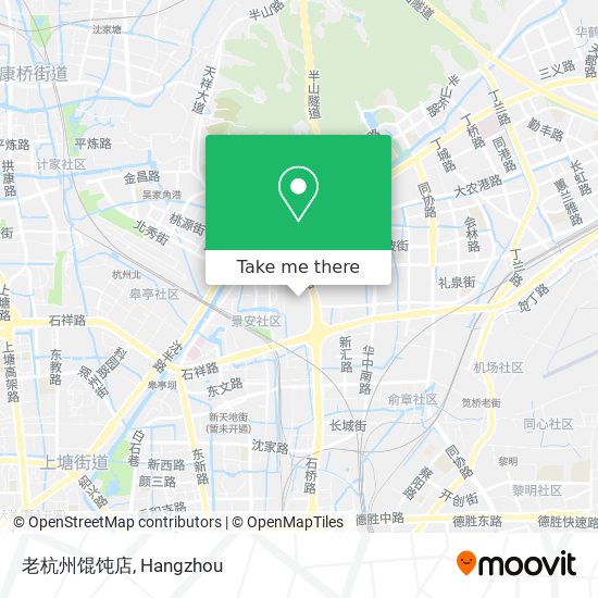 老杭州馄饨店 map