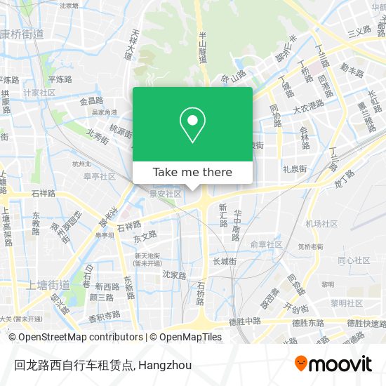 回龙路西自行车租赁点 map