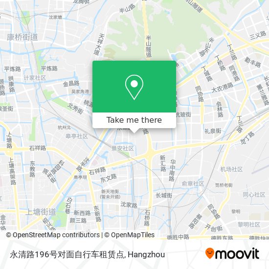 永清路196号对面自行车租赁点 map