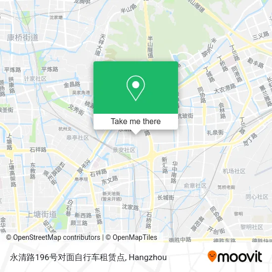 永清路196号对面自行车租赁点 map