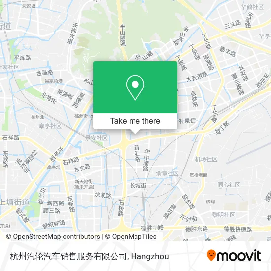 杭州汽轮汽车销售服务有限公司 map