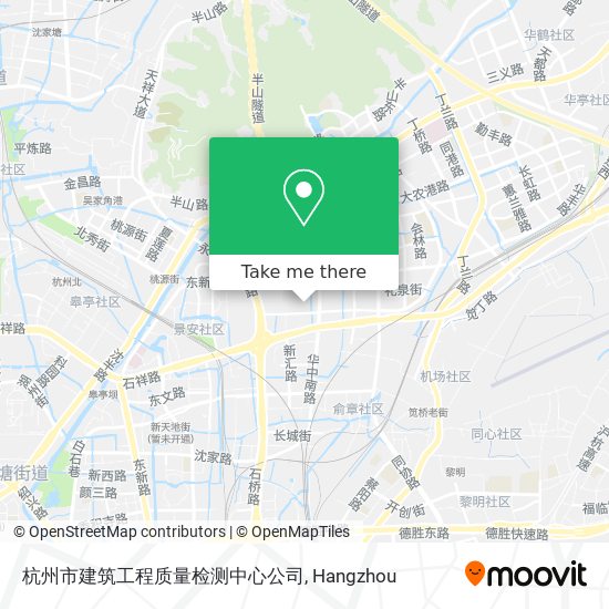 杭州市建筑工程质量检测中心公司 map