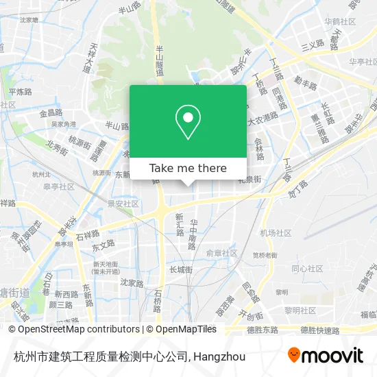 杭州市建筑工程质量检测中心公司 map
