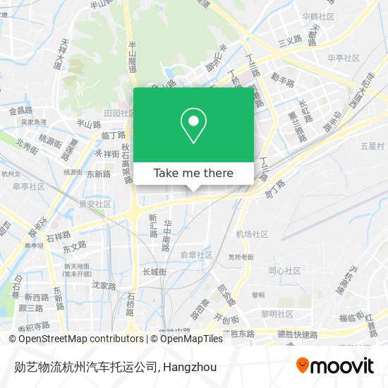 勋艺物流杭州汽车托运公司 map