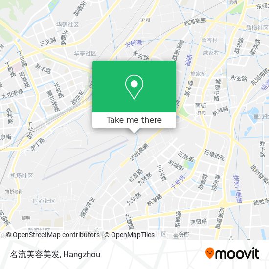 名流美容美发 map