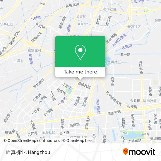 哈真裤业 map