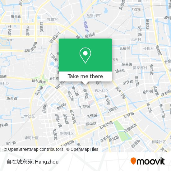 自在城东苑 map