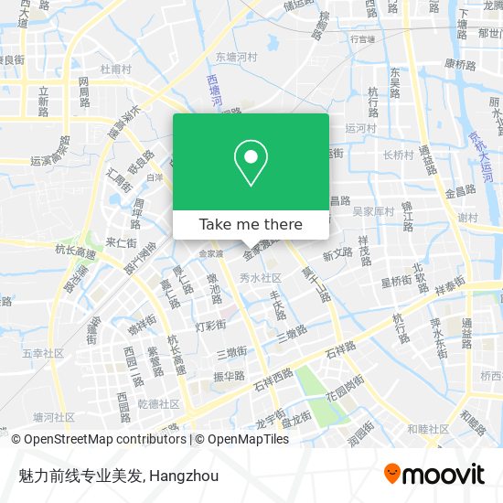 魅力前线专业美发 map