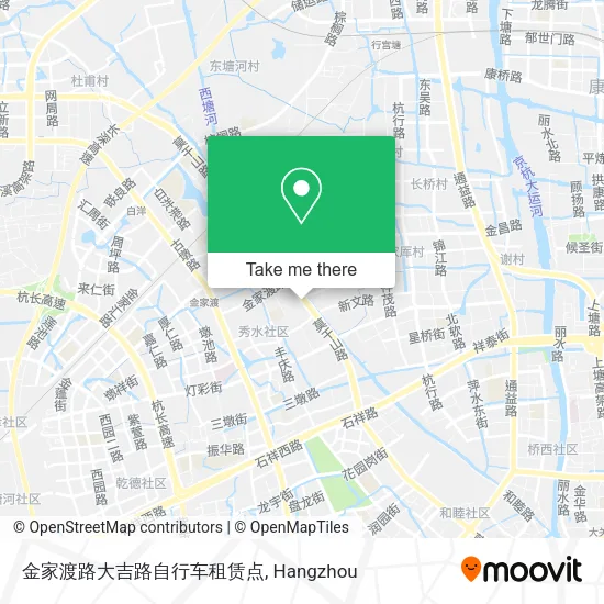金家渡路大吉路自行车租赁点 map