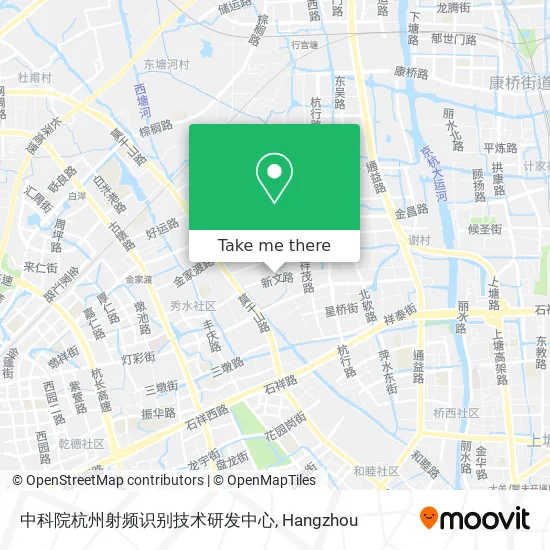 中科院杭州射频识别技术研发中心 map