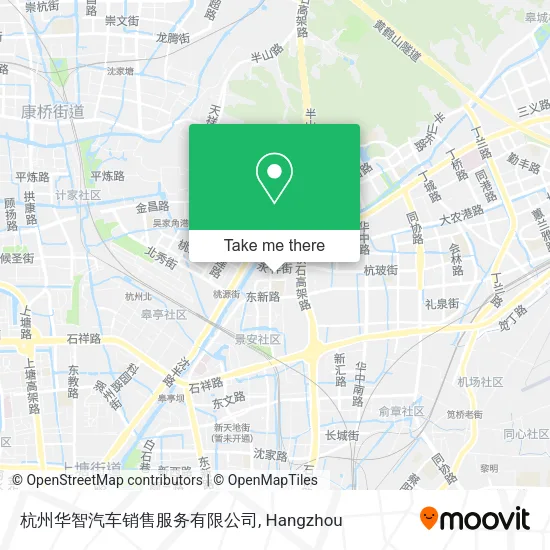 杭州华智汽车销售服务有限公司 map