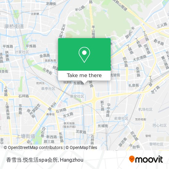 香雪当.悦生活spa会所 map
