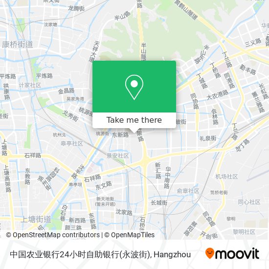 中国农业银行24小时自助银行(永波街) map
