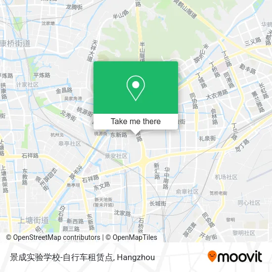 景成实验学校-自行车租赁点 map