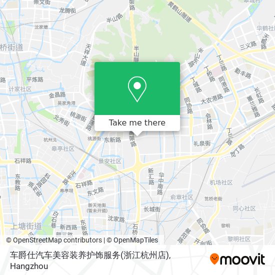 车爵仕汽车美容装养护饰服务(浙江杭州店) map