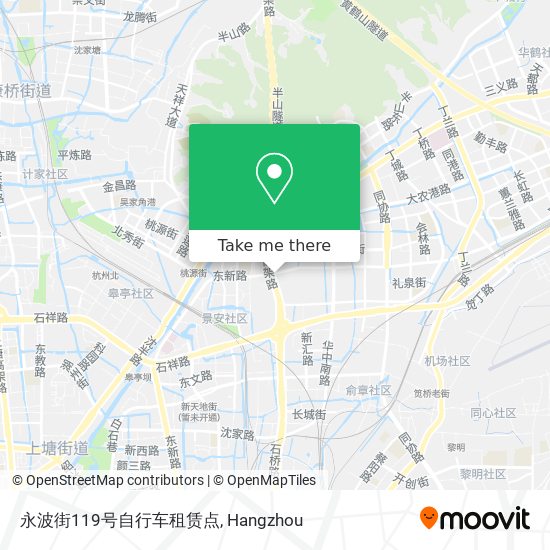 永波街119号自行车租赁点 map