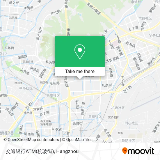 交通银行ATM(杭玻街) map