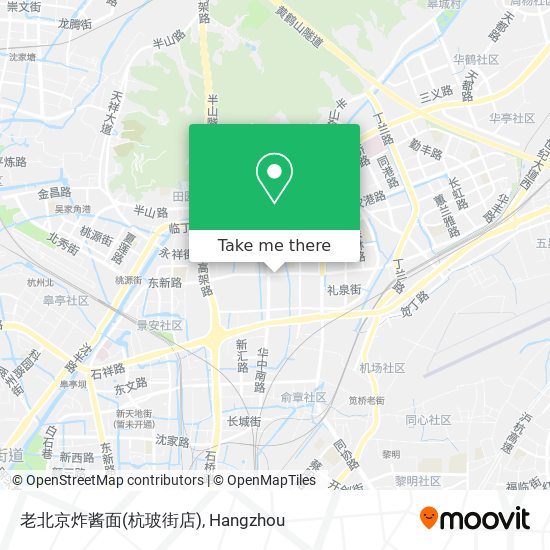 老北京炸酱面(杭玻街店) map