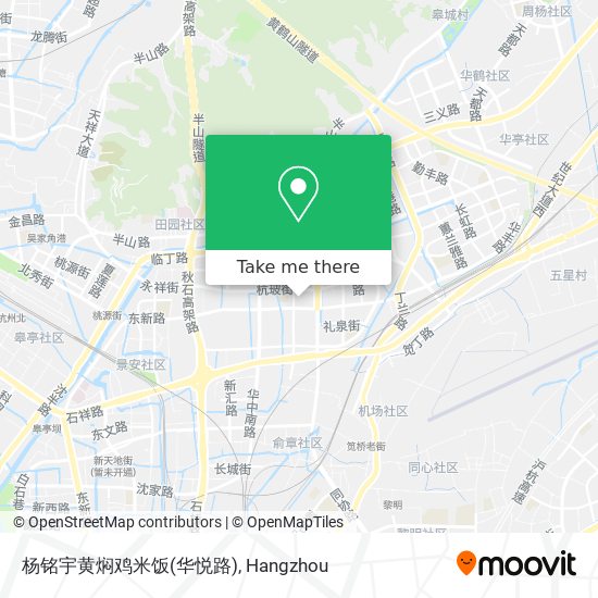 杨铭宇黄焖鸡米饭(华悦路) map
