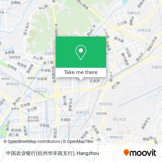 中国农业银行(杭州华丰路支行) map