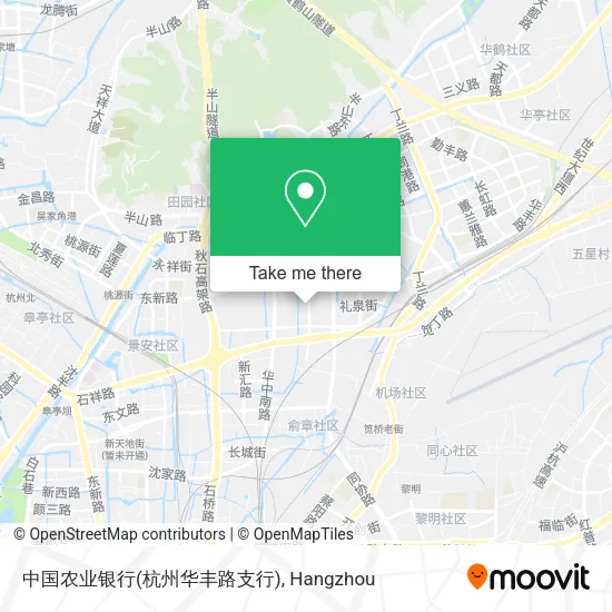 中国农业银行(杭州华丰路支行) map