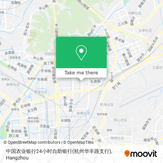 中国农业银行24小时自助银行(杭州华丰路支行) map