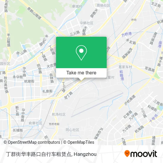 丁群街华丰路口自行车租赁点 map