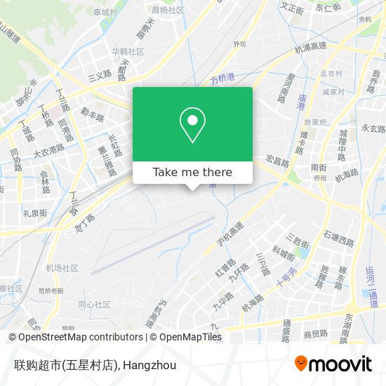 联购超市(五星村店) map