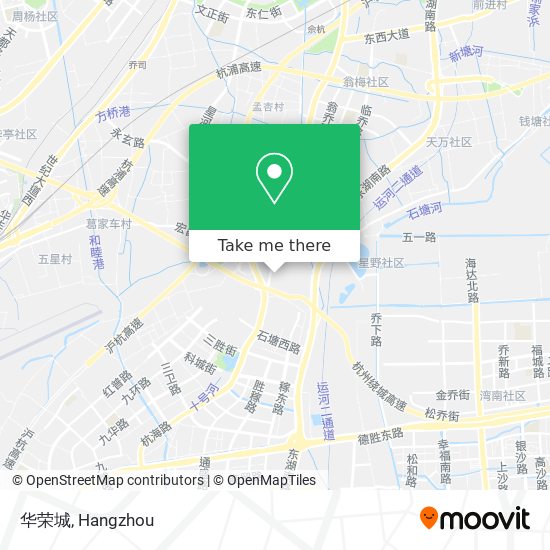 华荣城 map