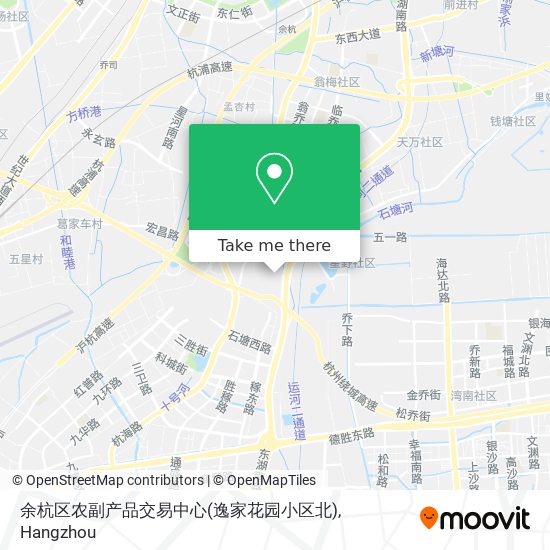 余杭区农副产品交易中心(逸家花园小区北) map