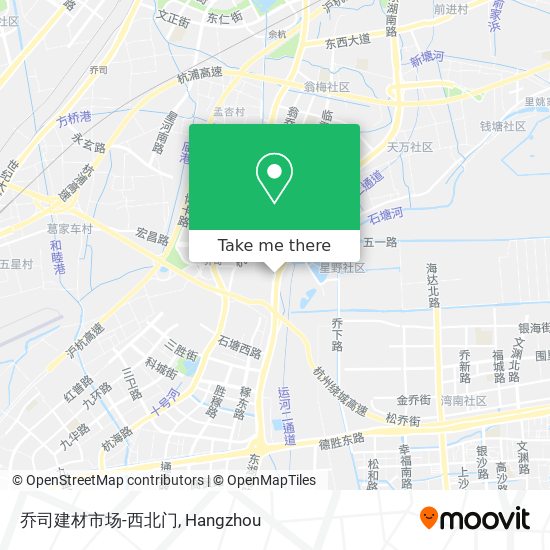 乔司建材市场-西北门 map
