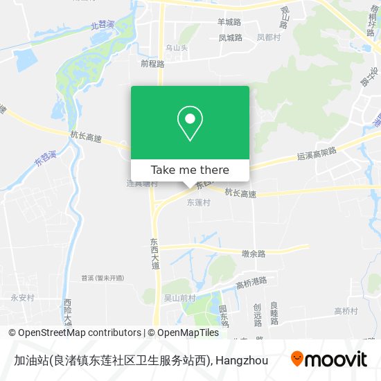 加油站(良渚镇东莲社区卫生服务站西) map