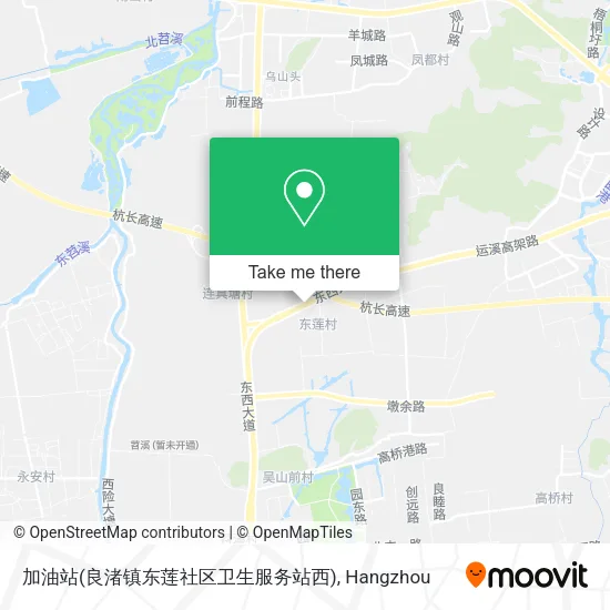 加油站(良渚镇东莲社区卫生服务站西) map