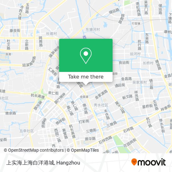 上实海上海白洋港城 map