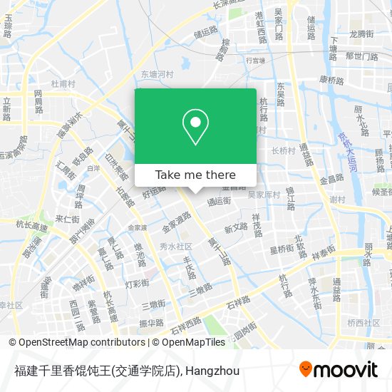 福建千里香馄饨王(交通学院店) map