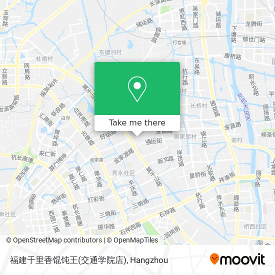 福建千里香馄饨王(交通学院店) map
