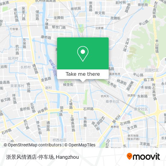 浙景风情酒店-停车场 map